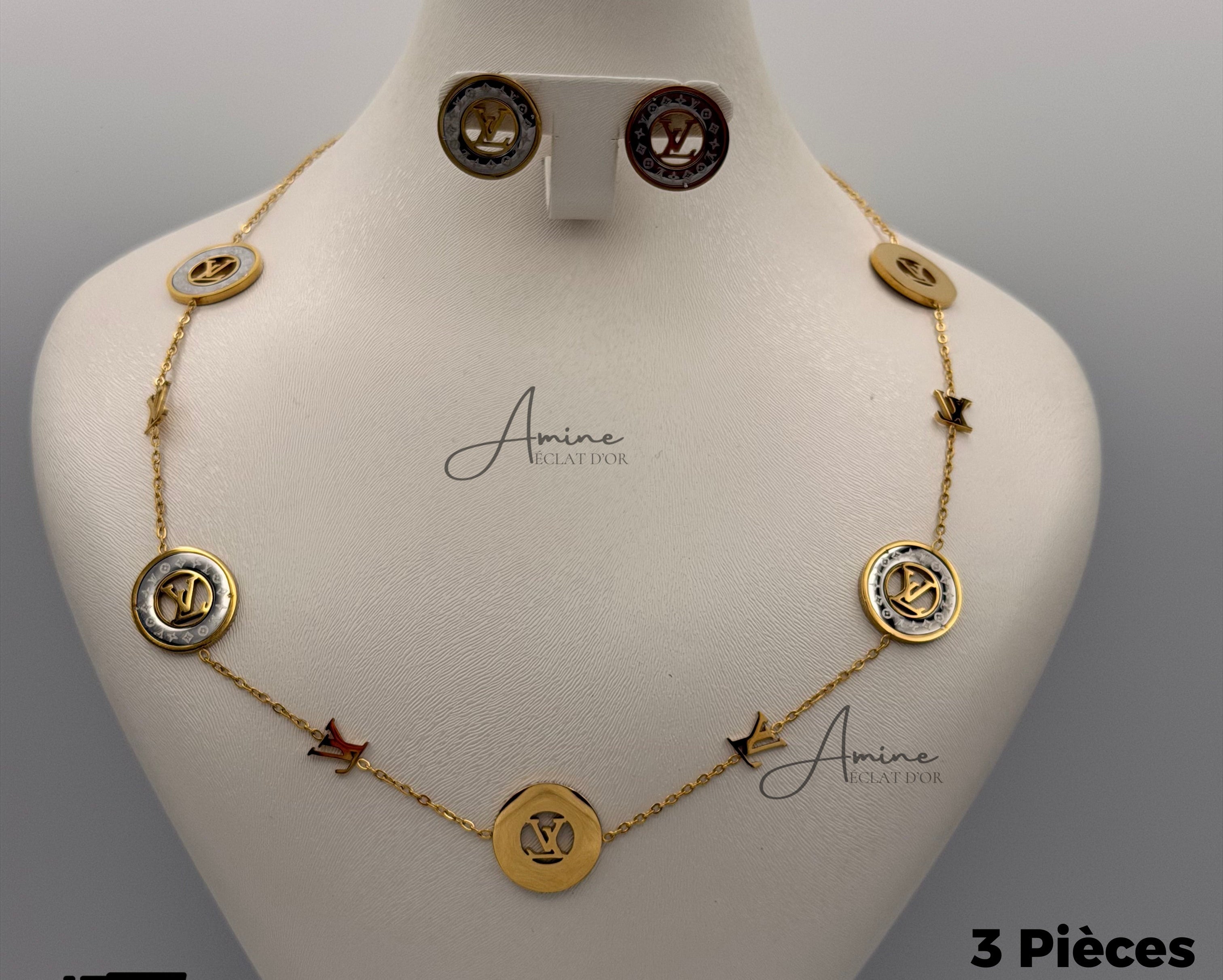 Collier et Boucles D'oreilles Louis Vuitton en Acier | Ref: 00143