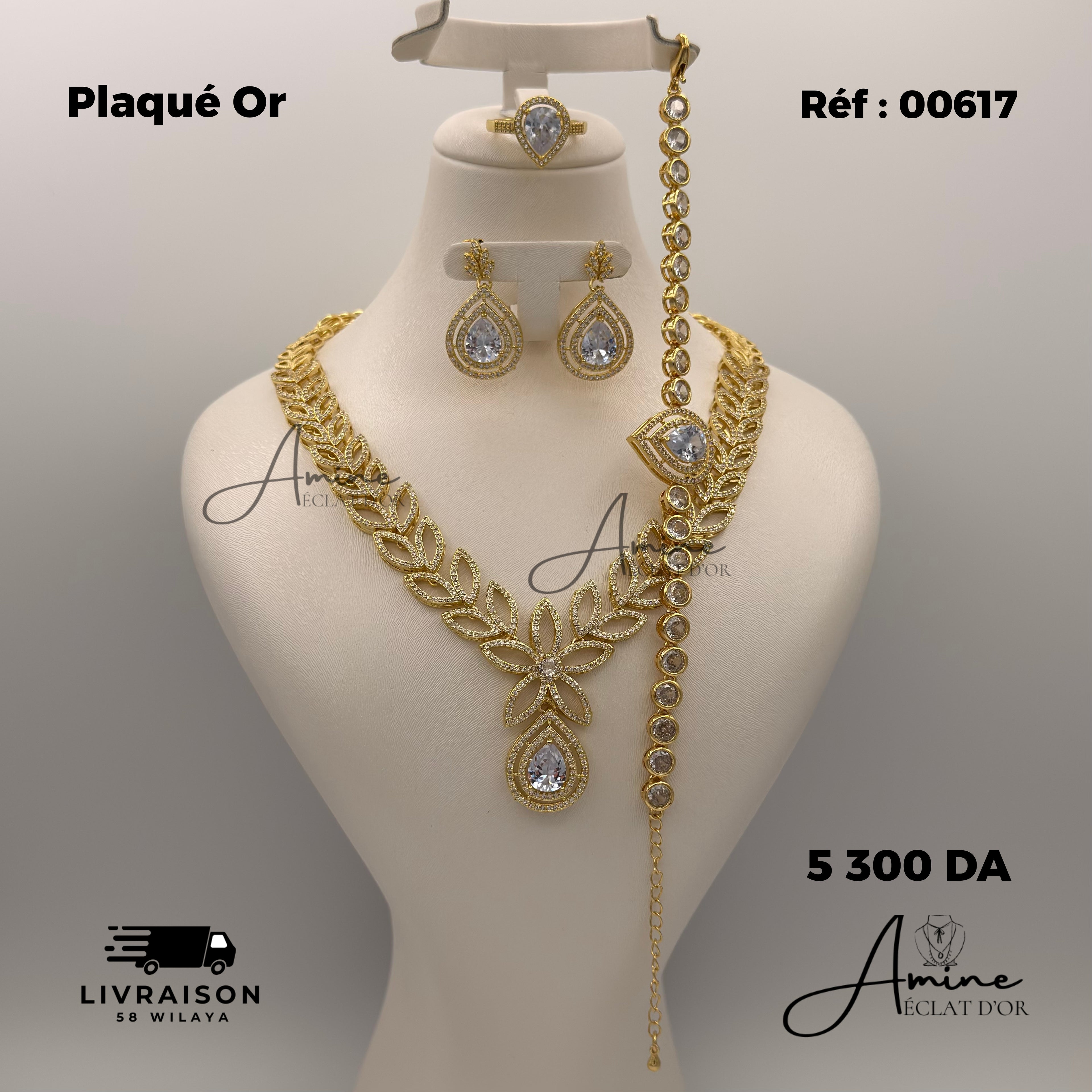 Parure Elegent en Plaqué Or