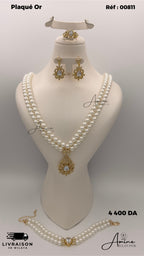 Parure  Perles en Plaqué Or - Modele Royal Elegance | Ref: 00811