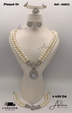 Parure Perles en Plaqué Or | Ref: 00812
