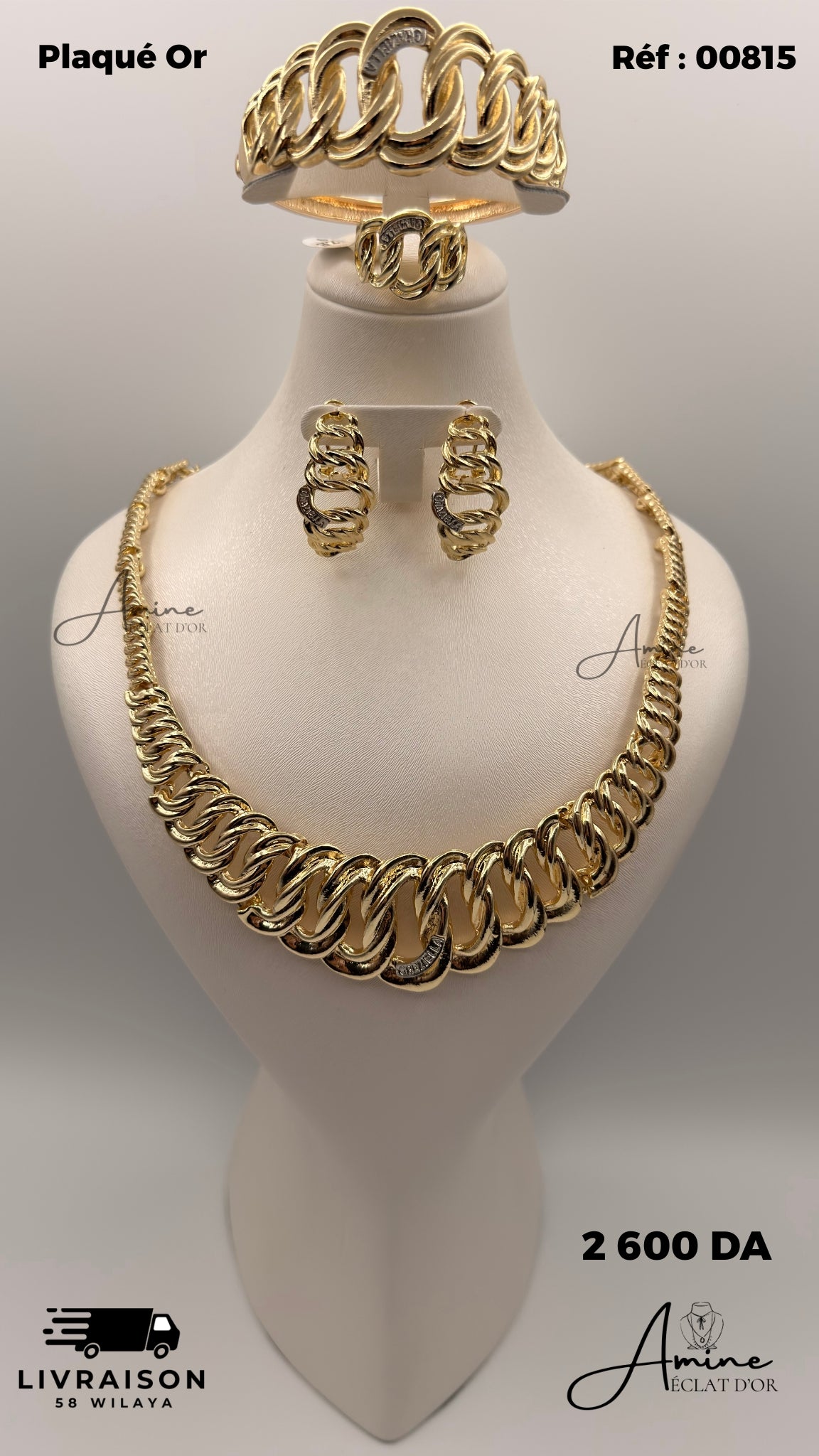 Parure Americain en Plaqué Or | Ref: 00815