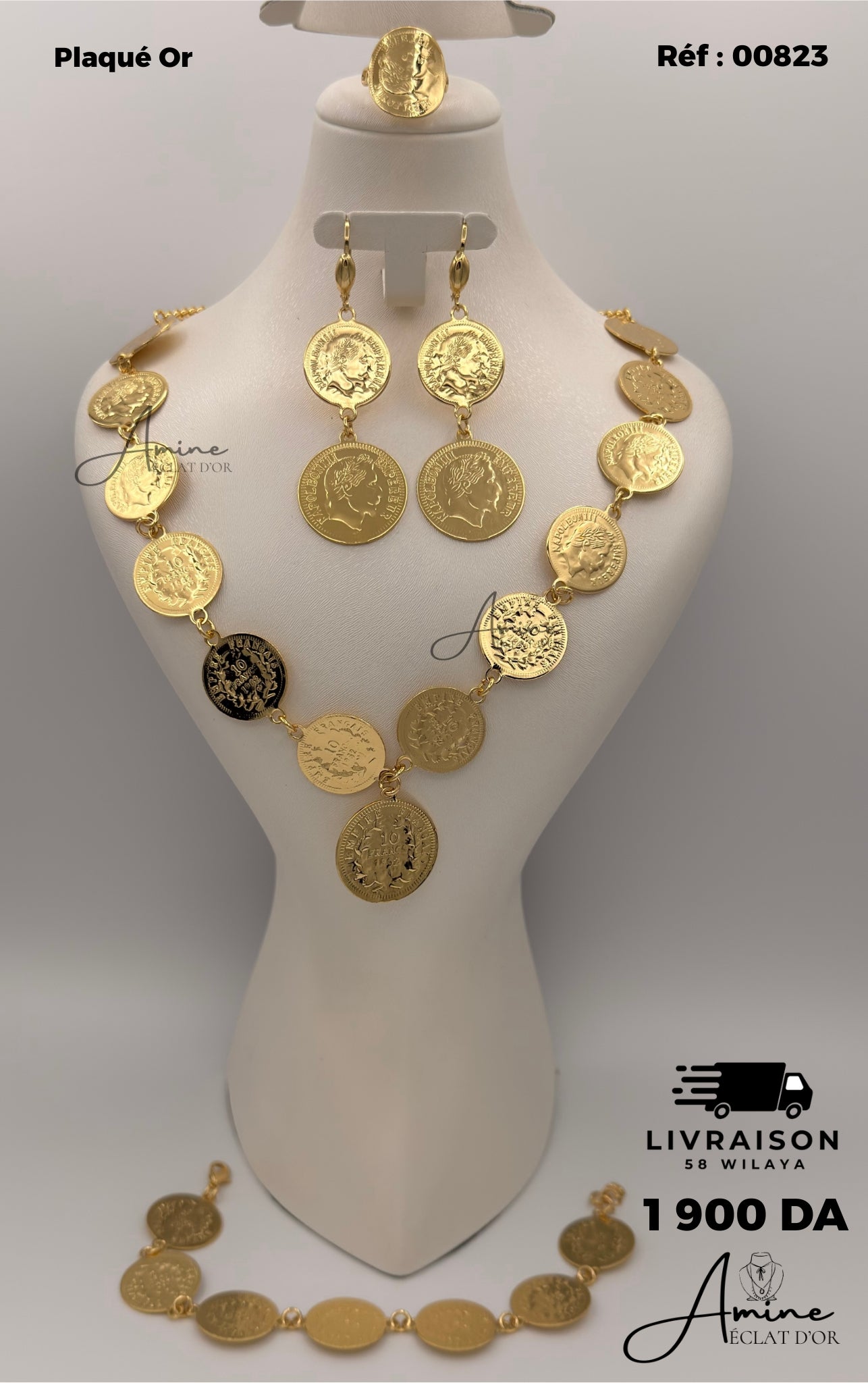 Parure Louiza en Plaqué Or | Ref: 00823