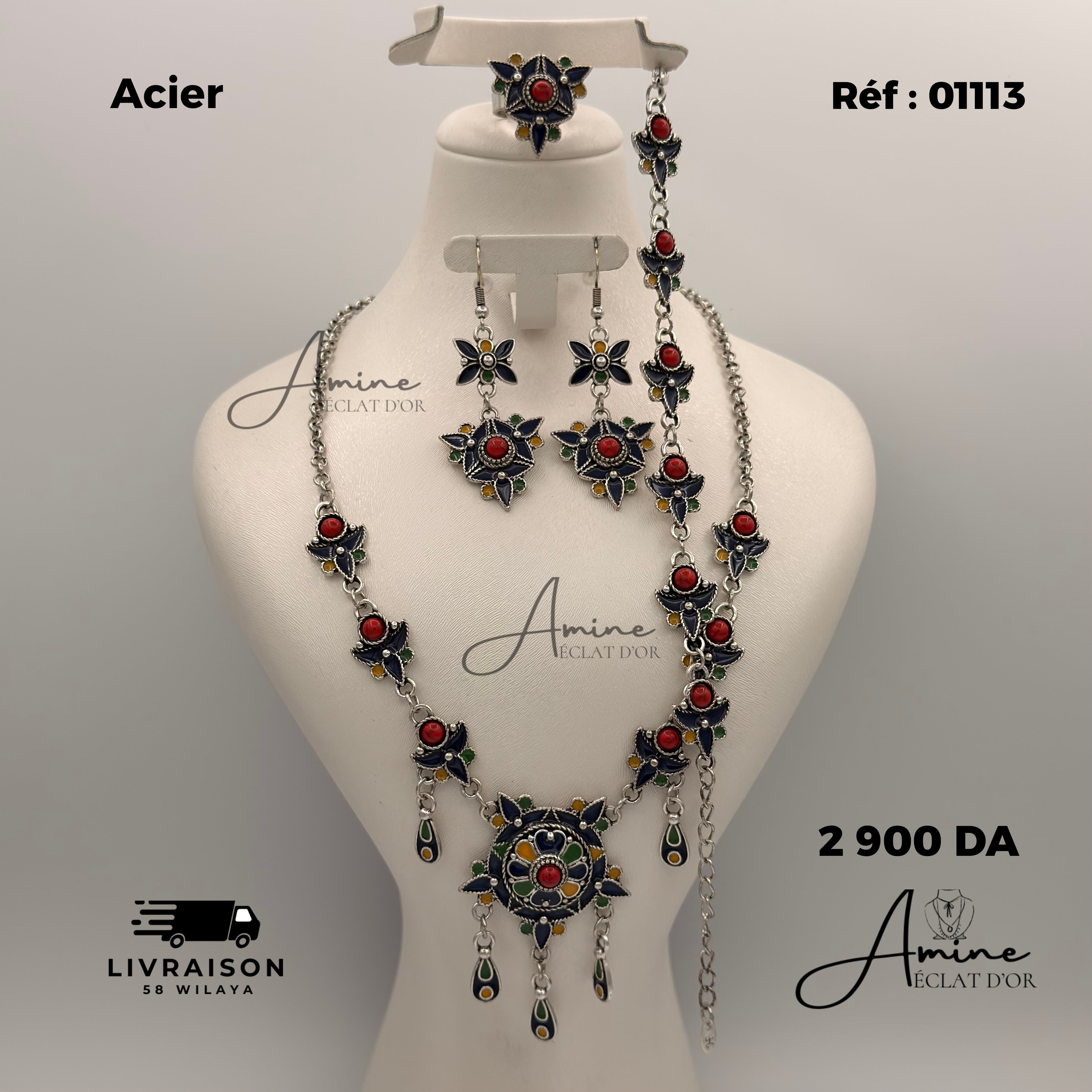 Parure Kabyle en acier inoxydable