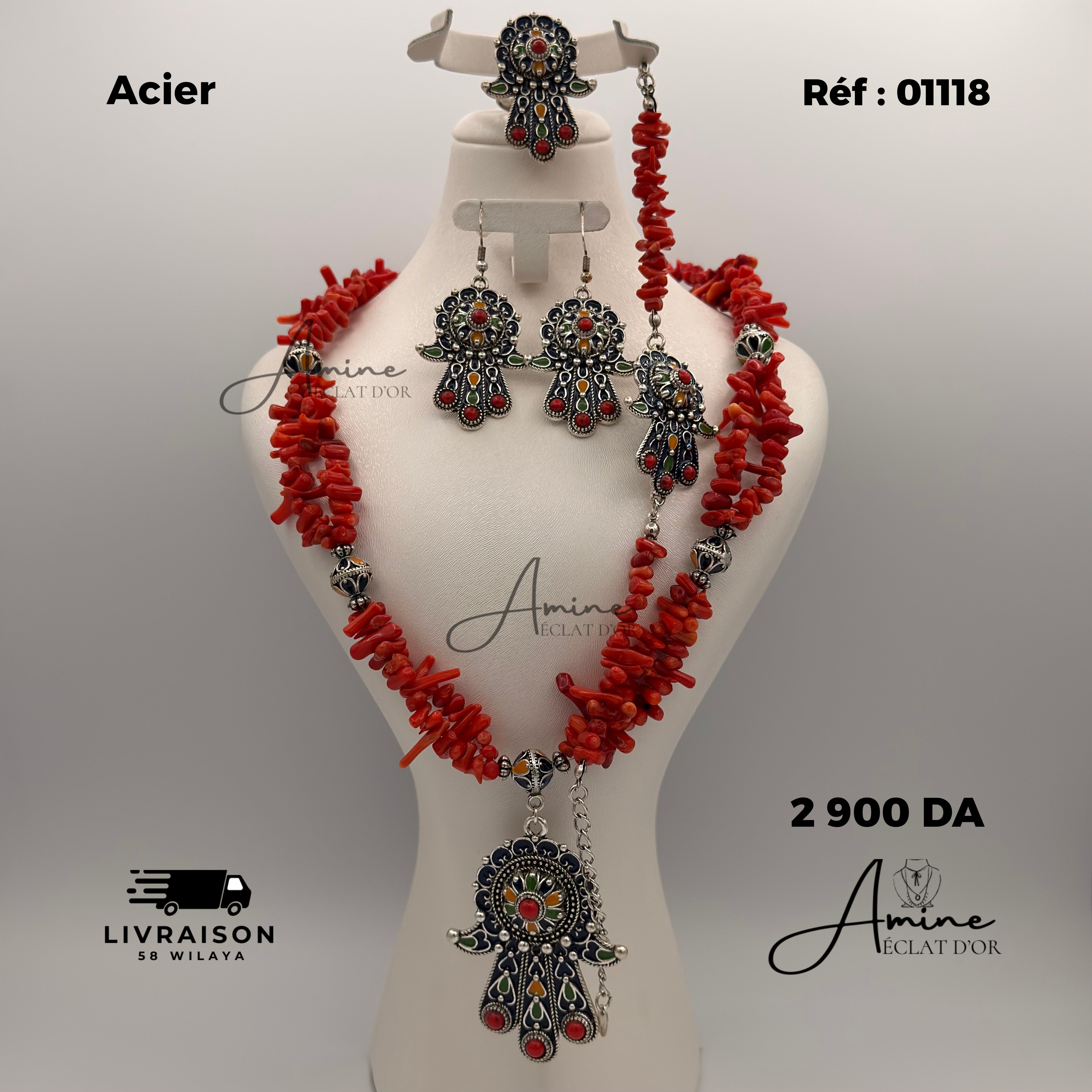 Parure Kabyle en acier inoxydable