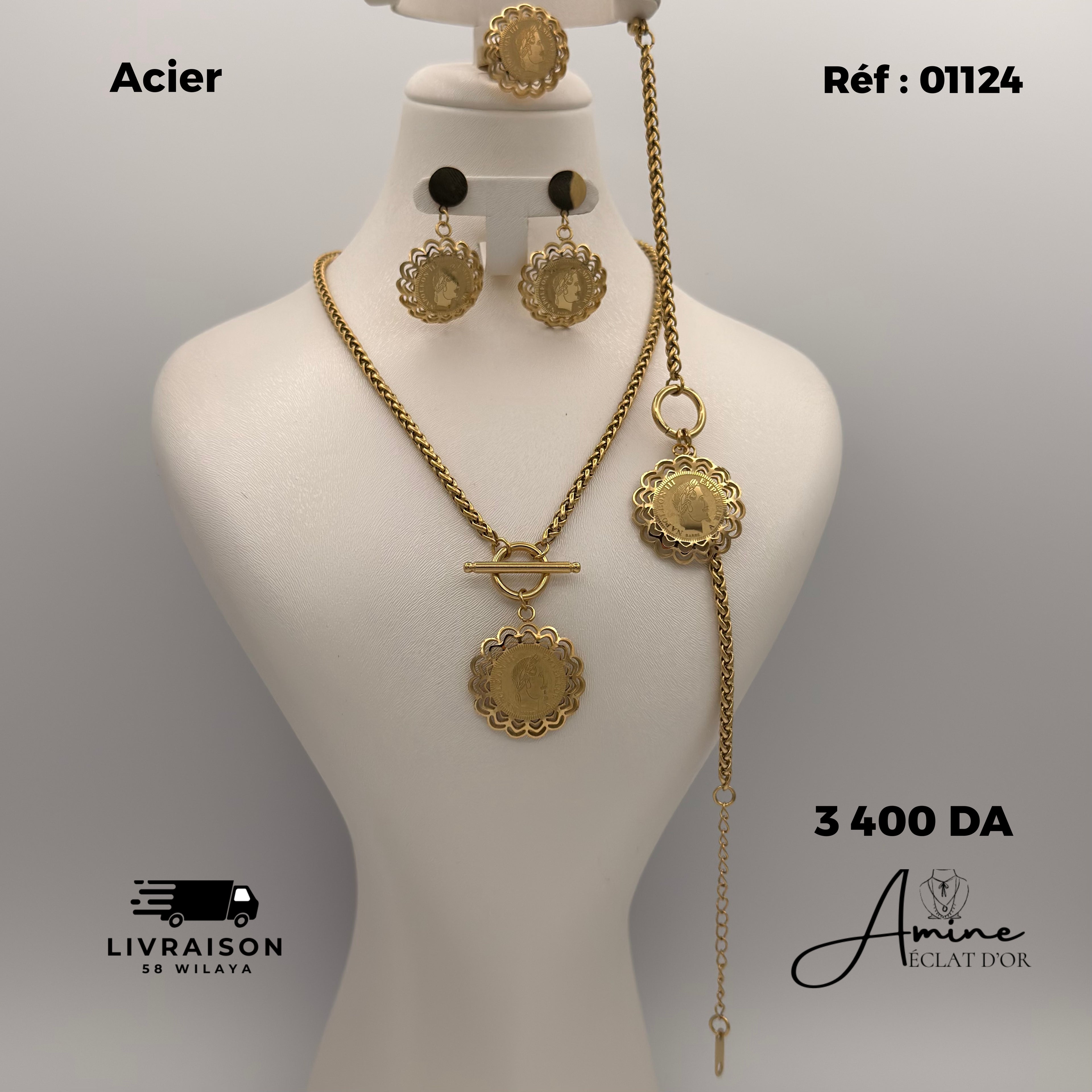 Collier en acier inoxydable