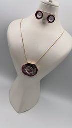 Collier et Boucles D'Oreilles Italien en Acier | Ref: 00161