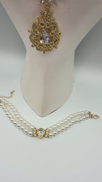 Parure  Perles en Plaqué Or - Modele Royal Elegance | Ref: 00811