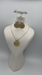 Collier et Boucles D'Oreilles Italien en Acier | Ref: 00158